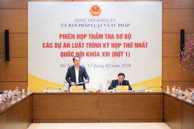 Phiên họp thẩm tra sơ bộ các dự án luật trình Kỳ họp thứ Nhất, Quốc hội khóa XVI