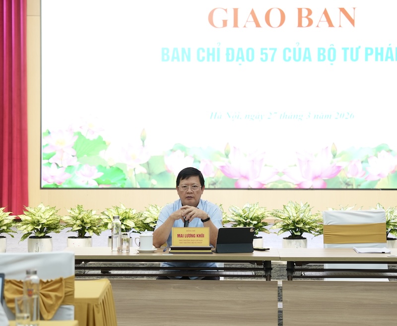 Tăng tốc triển khai nhiệm vụ chuyển đổi số trong Bộ Tư pháp