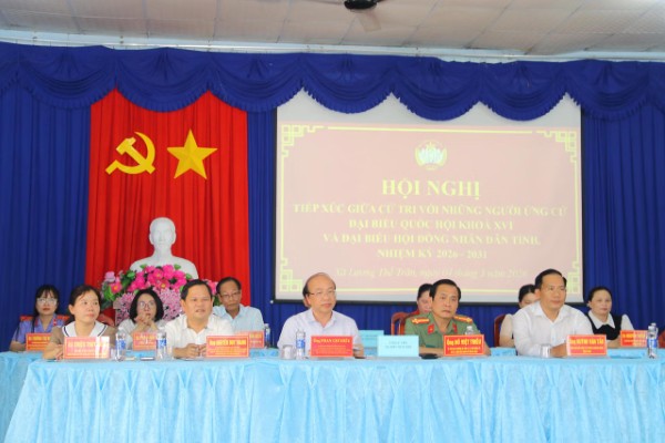 Sôi nổi Hội nghị tiếp xúc cử tri tại xã Lương Thế Trân: Kỳ vọng gửi gắm trước ngày bầu cử