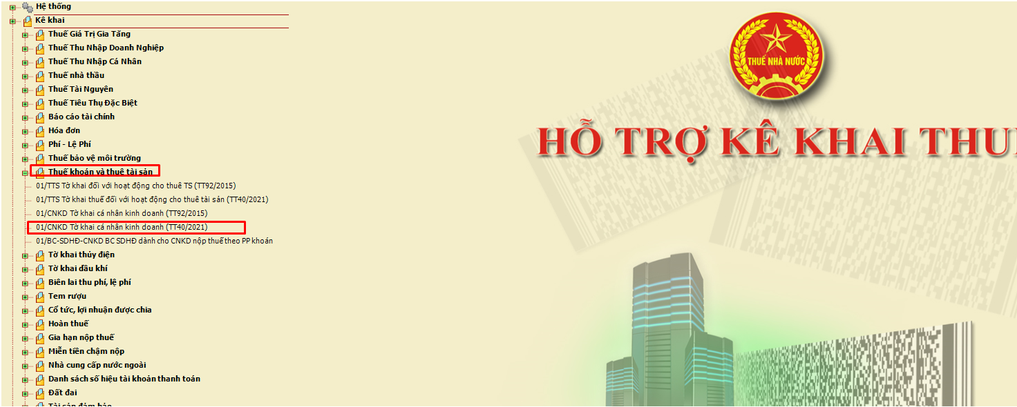 Hướng dẫn kê khai thuế hộ kinh doanh trên HTTK