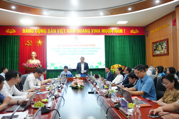 Bộ trưởng Nguyễn Hải Ninh: Xây dựng Học viện Tư pháp thích ứng yêu cầu của kỷ nguyên mới