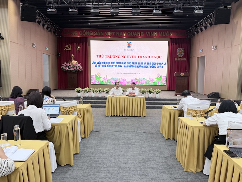 ​Cục Phổ biến, giáo dục pháp luật và Trợ giúp pháp lý: Tiếp tục tập trung xây dựng, hoàn thiện các dự thảo Luật