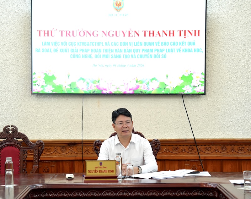 Rà soát, hoàn thiện pháp luật về khoa học, công nghệ, đổi mới sáng tạo và chuyển đổi số