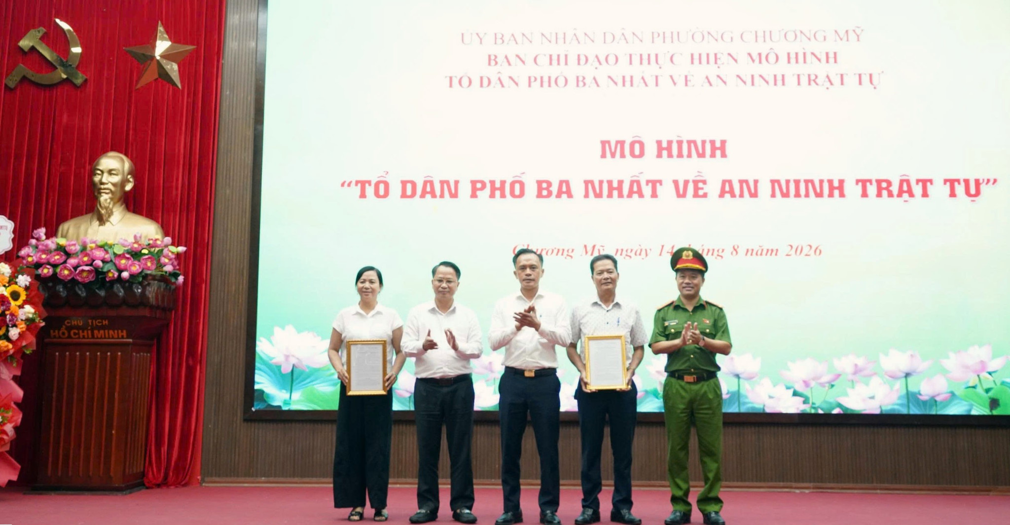 Chương Mỹ giữ bình yên từ cơ sở