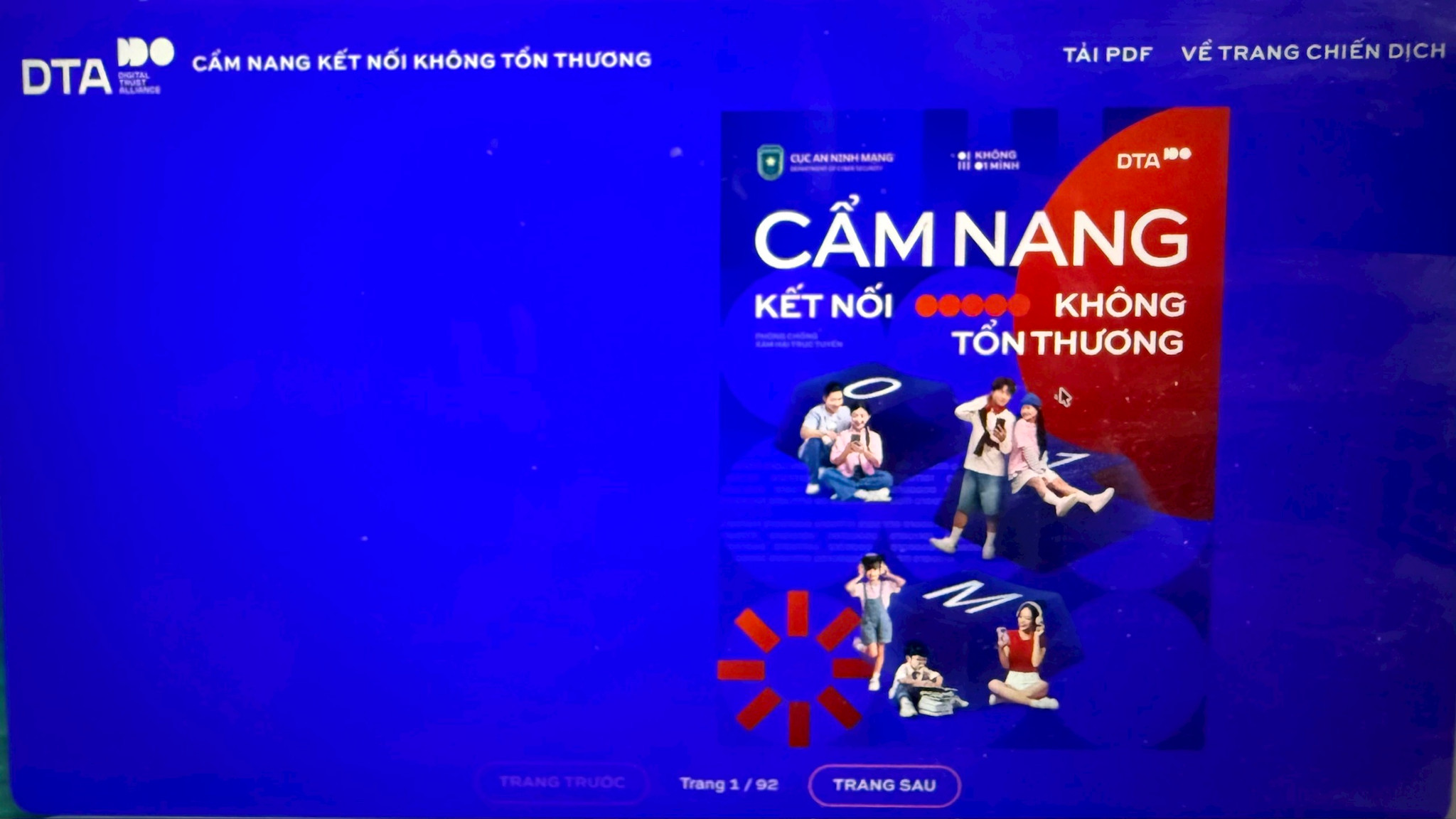 Ra mắt cẩm nang online “Kết nối không tổn thương”